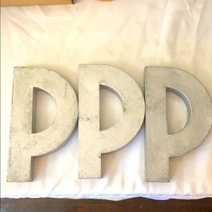 Anthropologie “P” metal letters